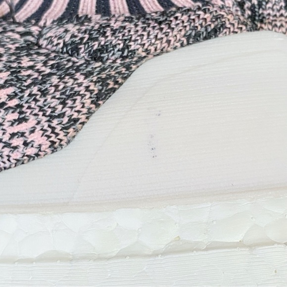 ADIDAS black pink carbon white knit no tongue ULTRABOOST UNCAGED SNEAKERS - Picture 9 of 9